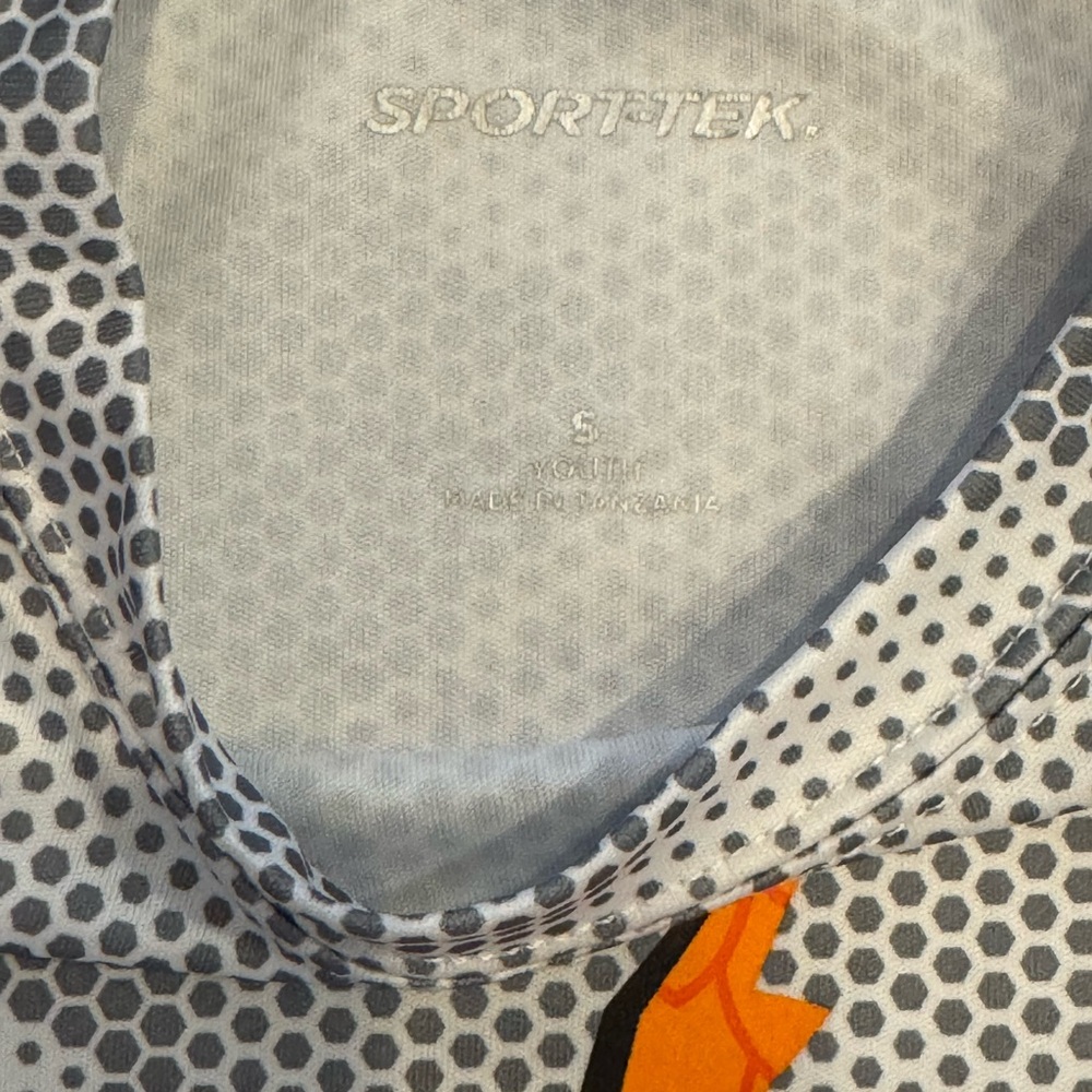 Unspeakable (YouTuber) Sport-Tek Kids Graphic T-Shirt - Gray, Orange, and Yellow - Picture 3 of 3